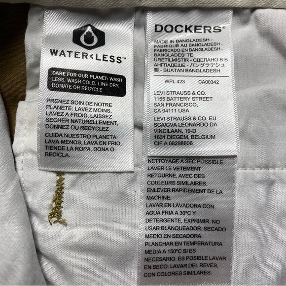 Dockers WPL 423 Men’s Regular Straight Stretch Tan Chino Pants W32 - Picture 6 of 10